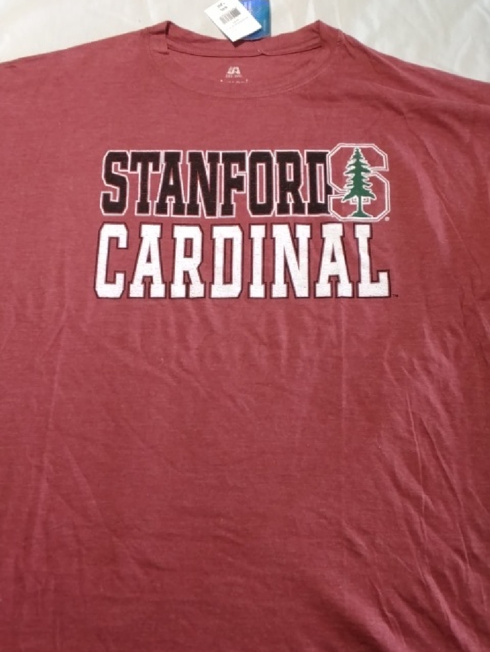 NWT Stanford Cardinal Heather Red Short Sleeve Tee , XXXL , $14